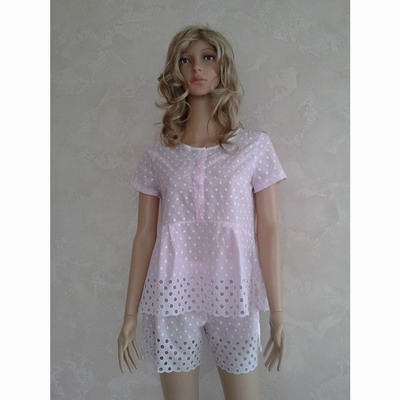 Пижама Blugirl 5004 розовая с шортами